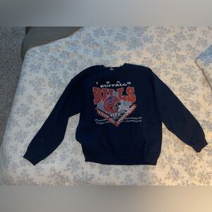 Navy Buffalo Bills Crewneck Sweater